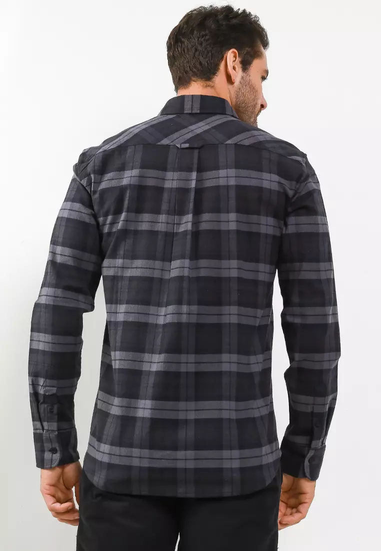 Kemeja Flanel Panjang X-Medoffers Unisex