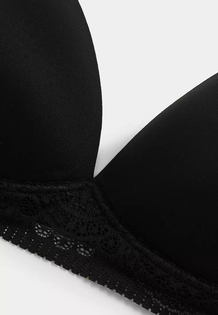 Buy Marks & Spencer Body Soft Non Wired Plunge Bra In Black