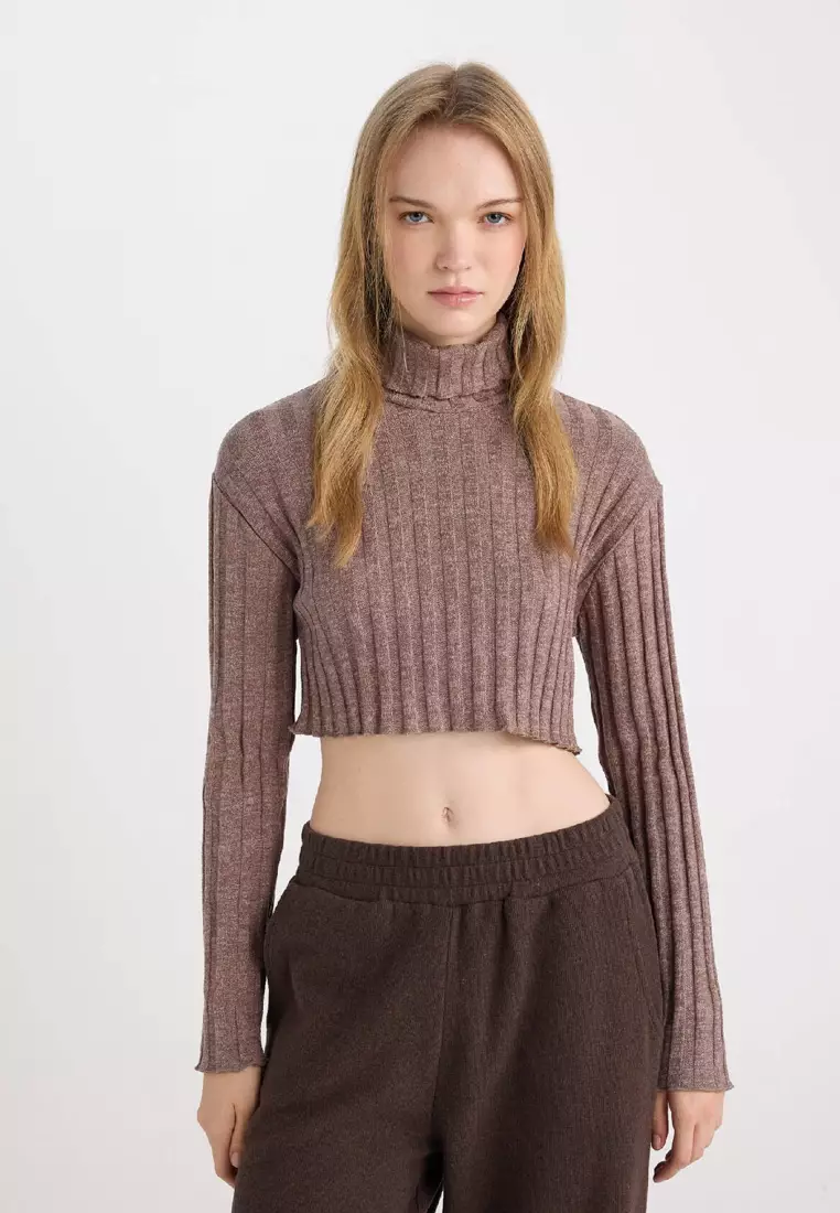 Turtleneck Crop Top