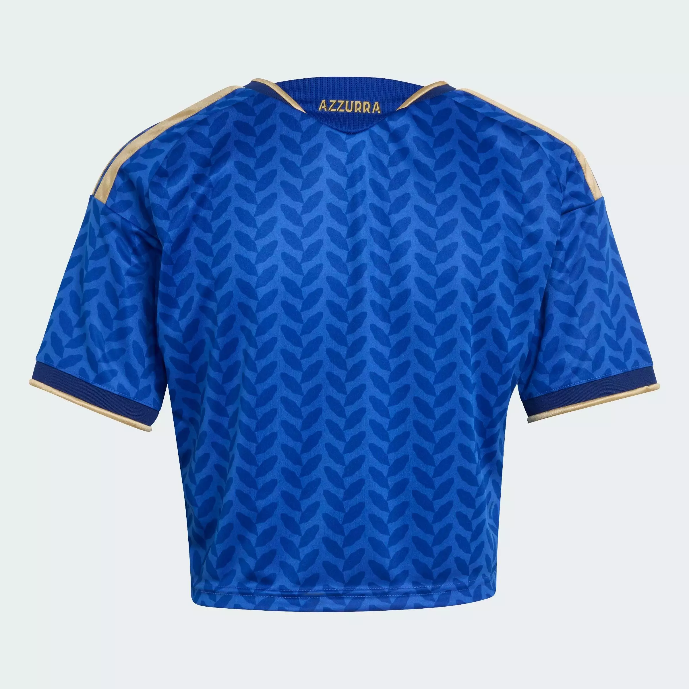 Football Italy 26 Home Cropped Jersey Women Blue KE8081