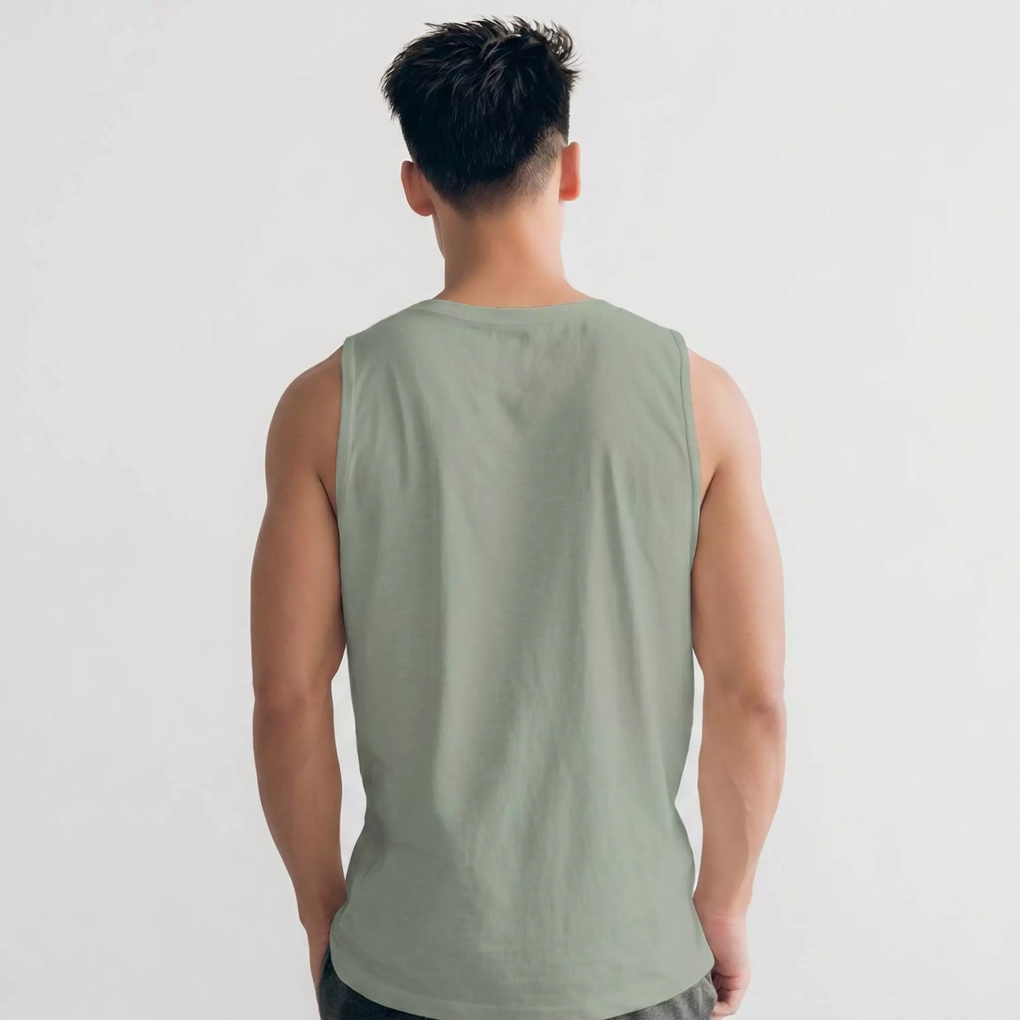 THIRDDAY Kaos Kutung Tank Top Instacool "pain and fuel" sage MUA26