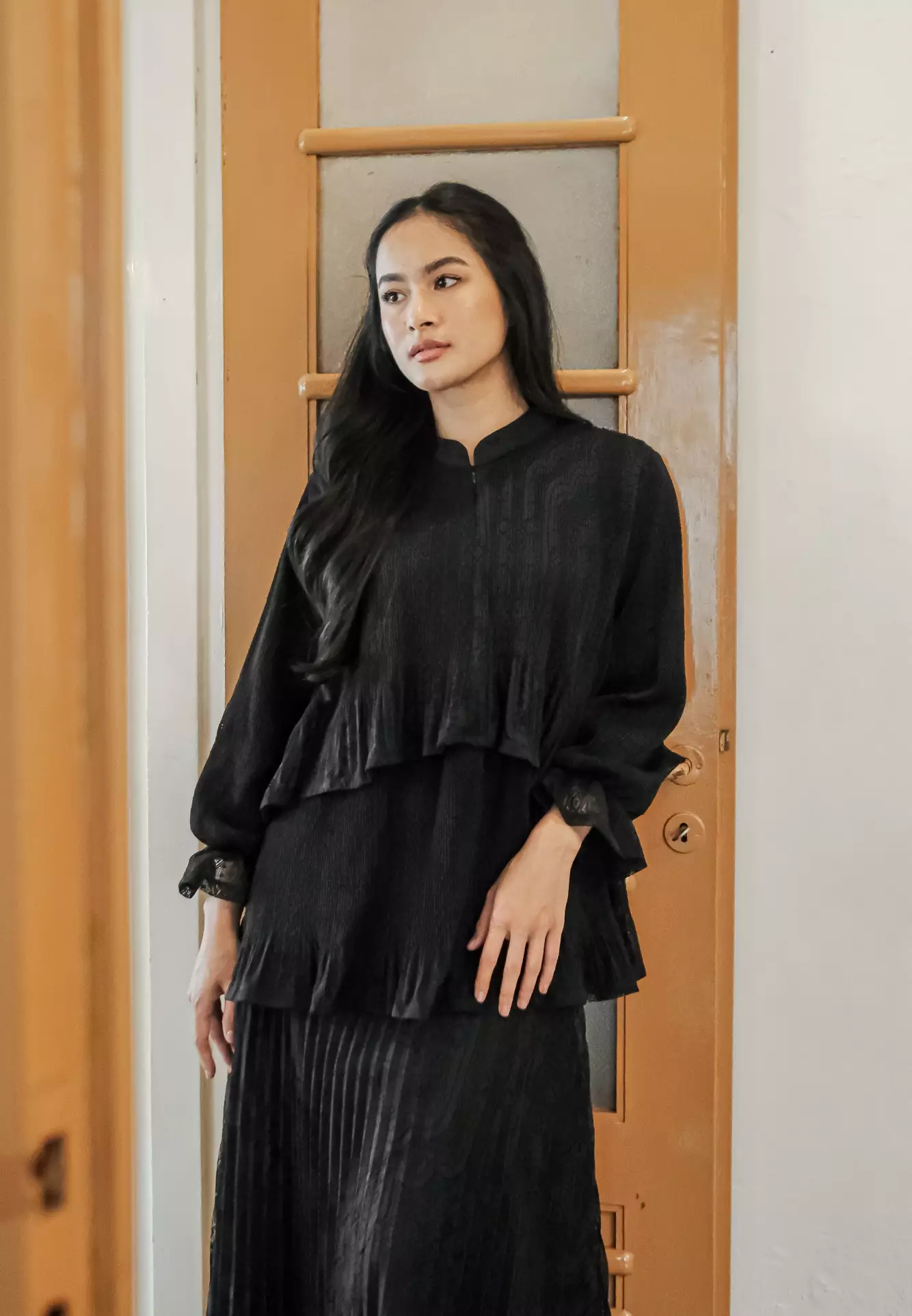 Ansara Blouse - Jet Black