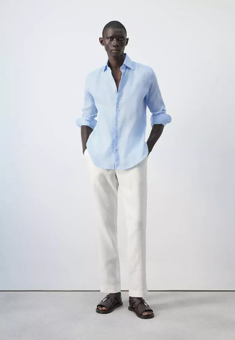 100% Linen Slim-Fit Shirt