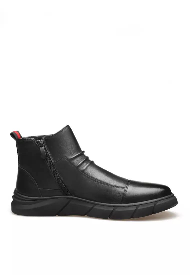 VANSA Fashion Leather High Top Boots VSM B5378