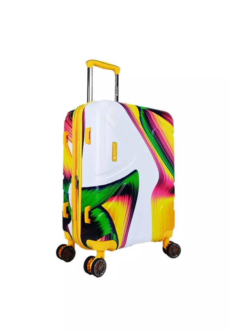 Buy Poly-Club Sonnet by Poly Pac 24 Artistic Style Antitheft Expandable  Zipper Polycarbonate Hardcase Luggage TSA Lock XA9279 Online