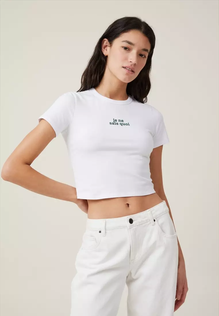 Crop Fit Graphic Tee