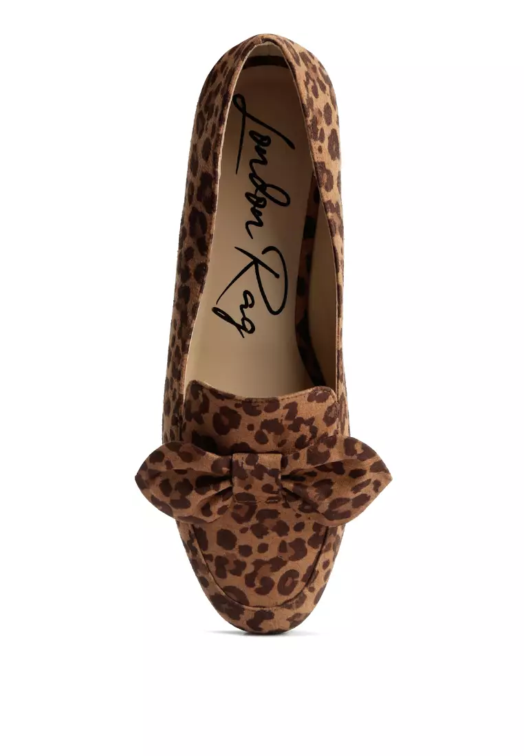 Sepatu Loafer Pita Macan Tutul