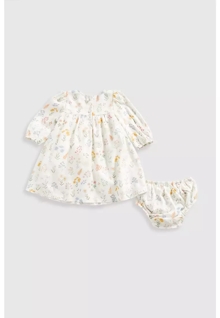 Floral Woven Dress and Knickers Set