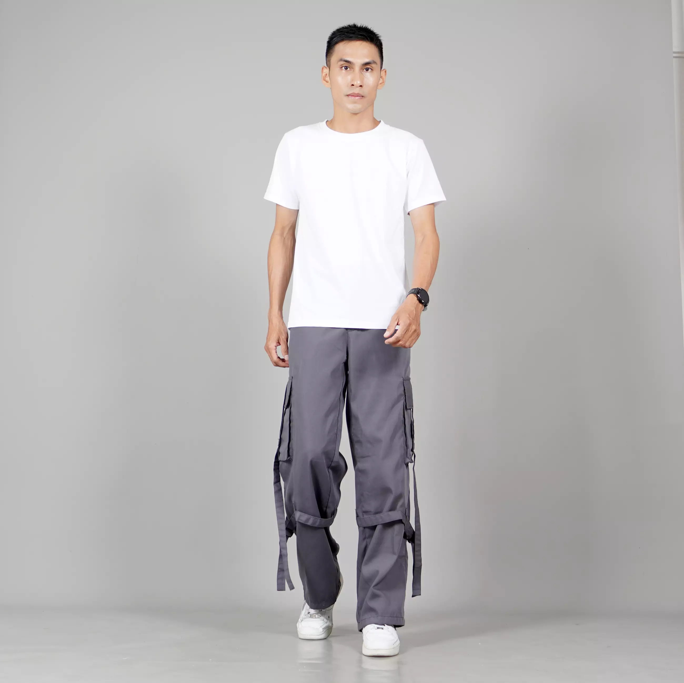  JAMES Celana Cargo Pria Cargo Pants Pria Streetwear Hypebeast Cargo Pants - ABU TUA