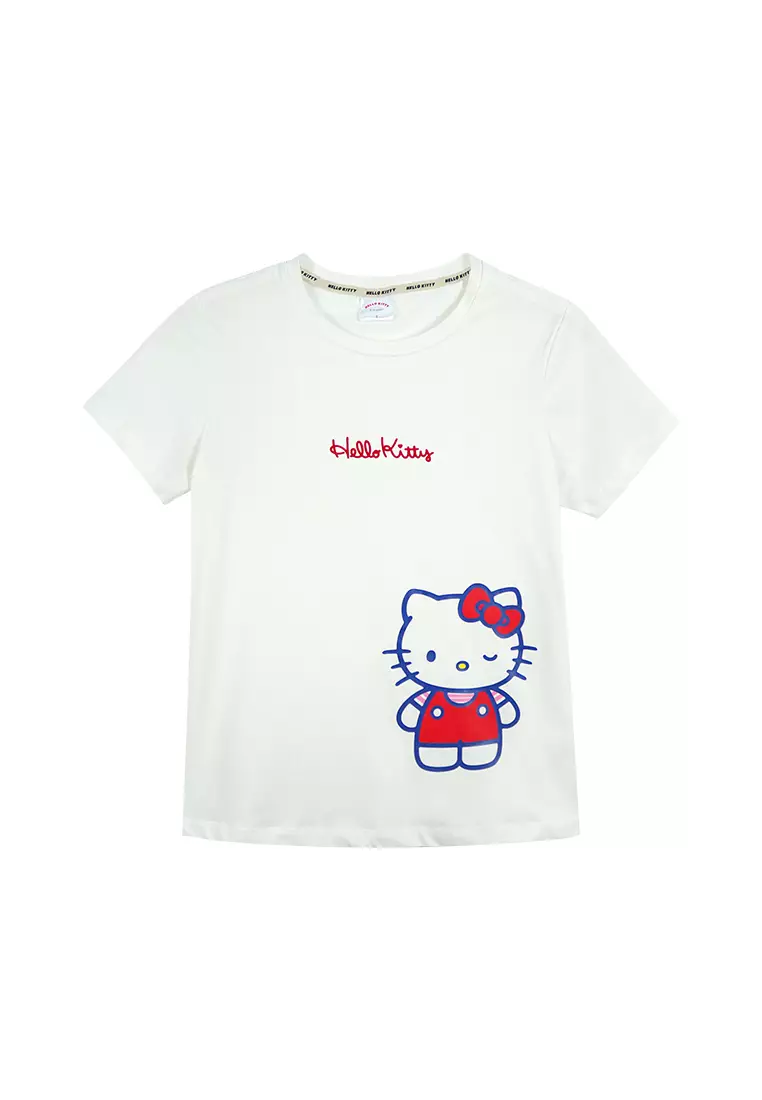 Buy Sanrio Ladies' Hello Kitty Wink Graphic T-shirt 2024 Online ...