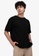 ZALORA BASICS black Turn-up Cuff Oversize T-Shirt D9544AA2CEDBCCGS_1
