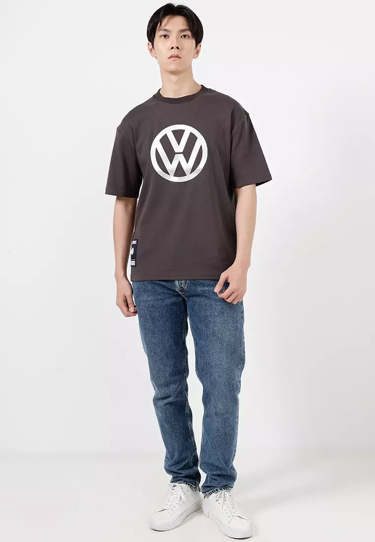 VOLKSWAGEN男士圆领徽标宽松版型 T 恤