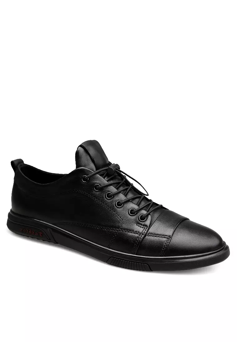 Grain Leather Drawstring Sneaker YY1968