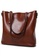 Lara brown Retro Shopper Bag D3098ACED75A4BGS_4