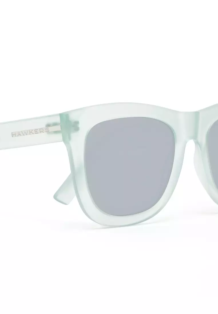 HAWKERS Frozen Iced Aqua Chrome NOBU Asian Fit Sunglasses for Men and Women. UV400 Protection. Official Product Designed in Spain