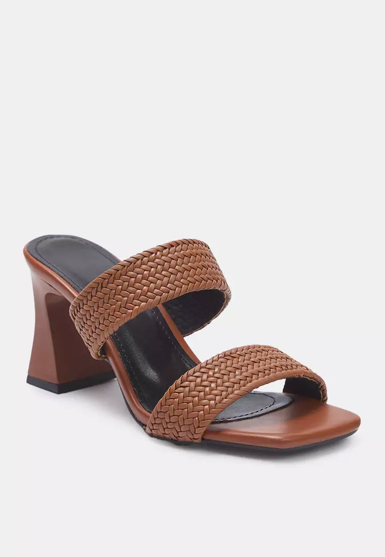 Trendyol Knitted Double Banded Balanced Block Heeled Sandals