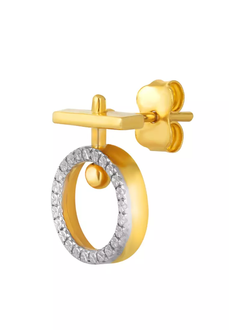 TOMEI Earrings Of Auspicious, Yellow Gold 916