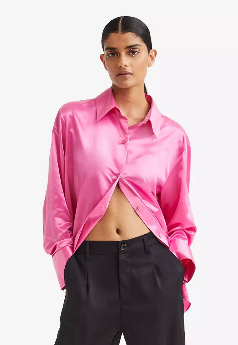 H&m hotsell satin shirt
