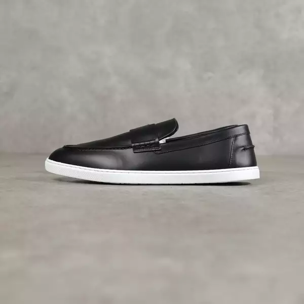 Sepatu HERMES JOB WHITE BLACK LOAFER 100% ORIGINAL