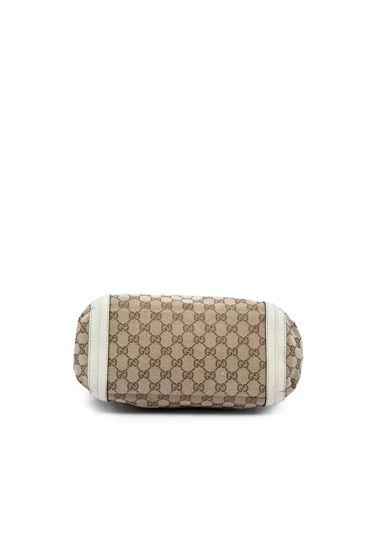 Pre-Loved Gucci Gg Canvas Bella Flap Satchel