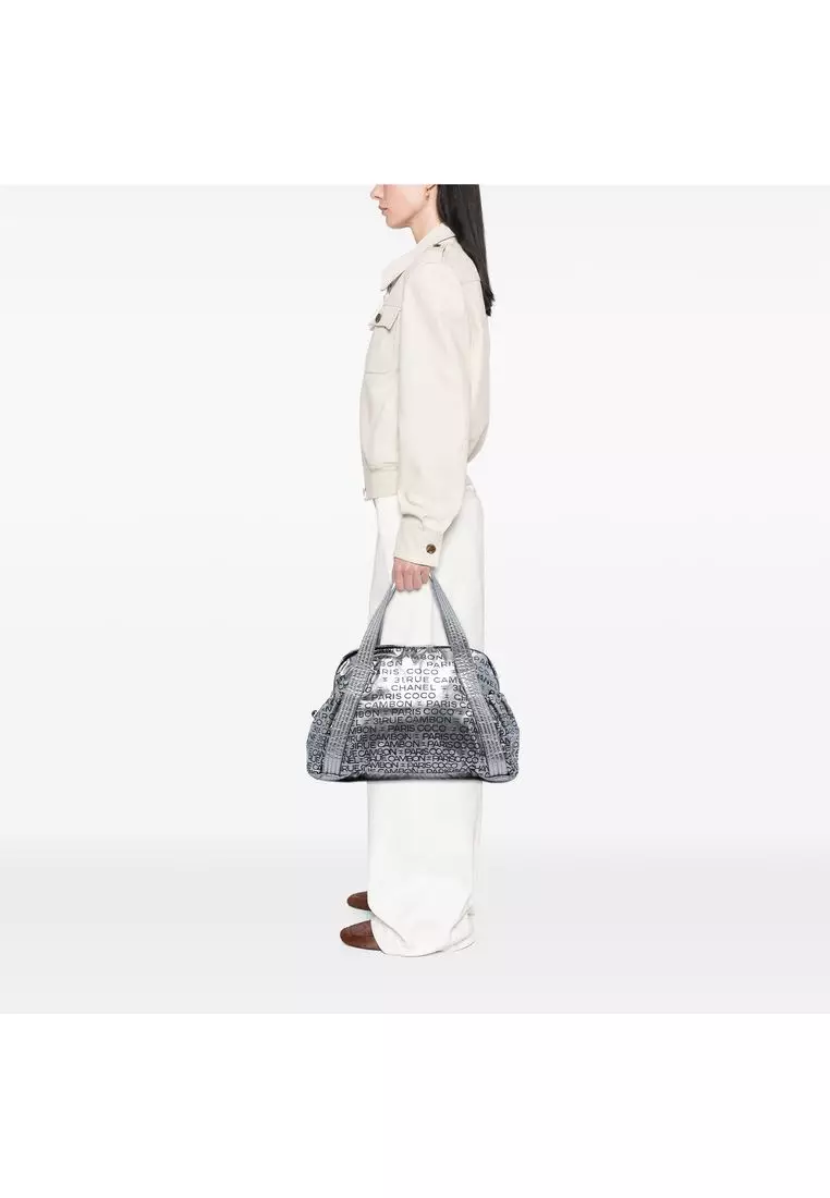Pre-Loved Chanel Metallic Coated Canvas Unlimited Ligne Tote