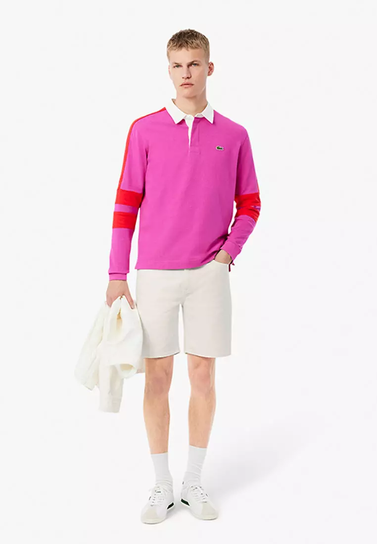 Straight Fit Denim Bermuda Shorts