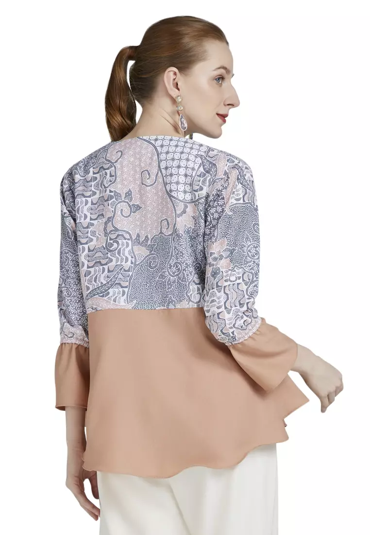 Isyel Blouse Batik Premium Wanita Casual Modern