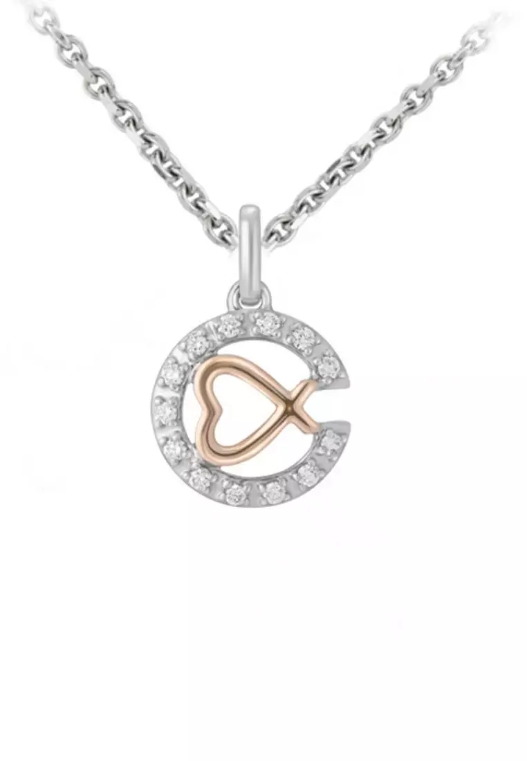 Buy TOMEI TOMEI Diamond Pendant Set I White+Rose Gold 585 2025