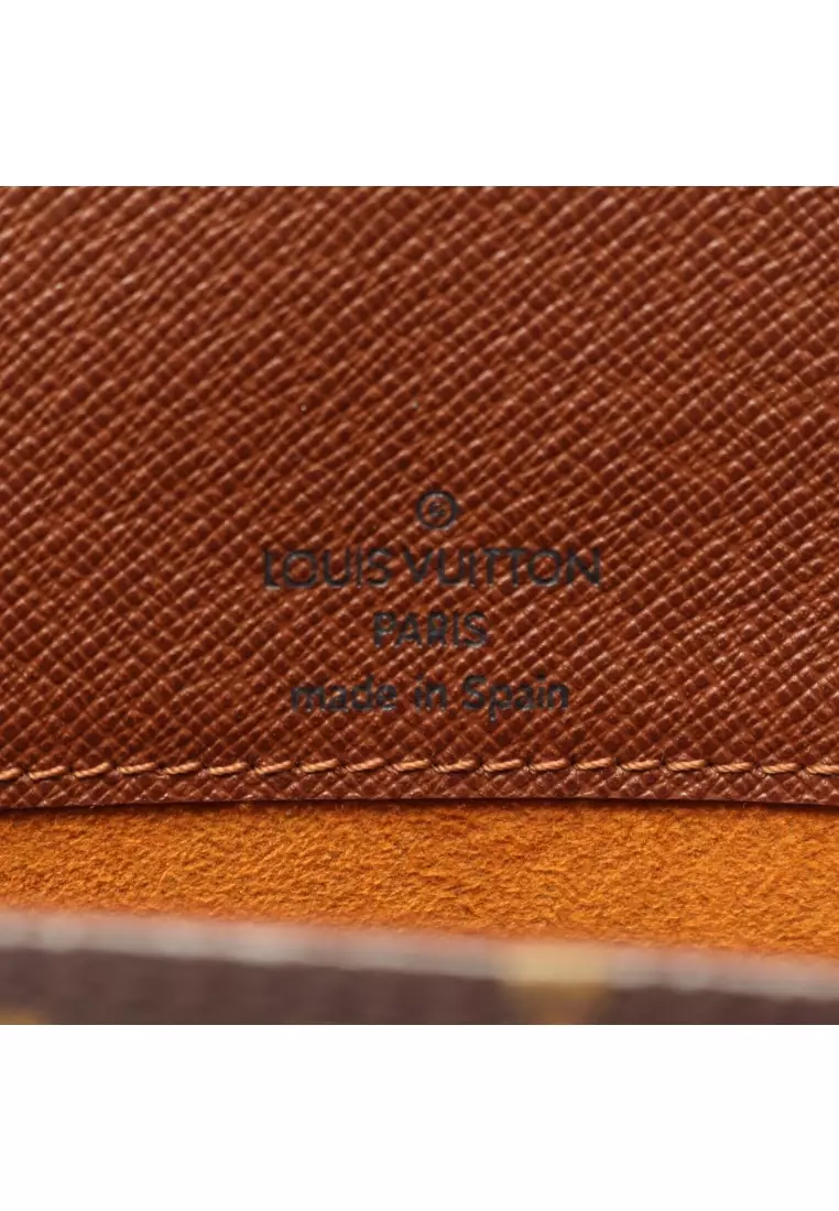 Pre-Loved Louis Vuitton musette tango long strap monogram Shoulder bag PVC leather Brown
