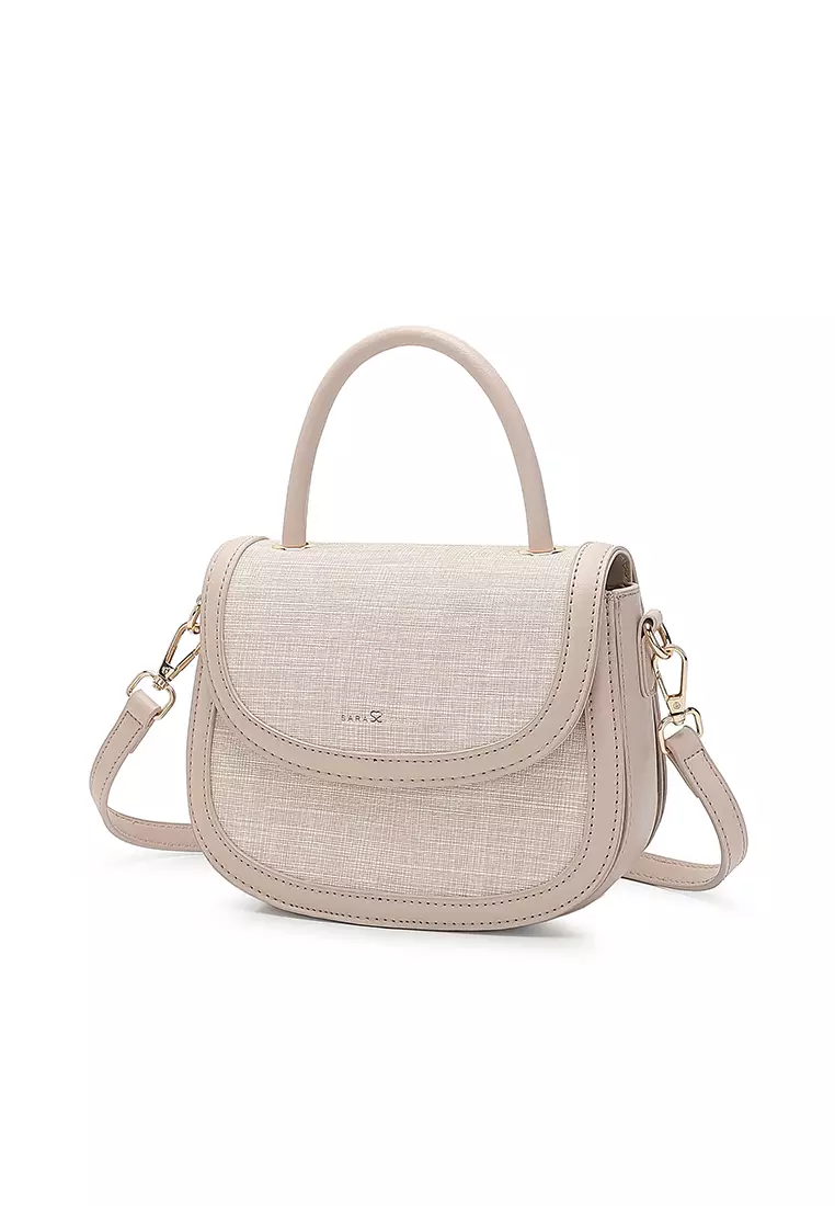 Women's Top Handle Bag / Sling Bag / Crossbody Bag / Shoulder Bag (Tas Tangan / Tas Selempang / Tas Bahu) - Cokelat