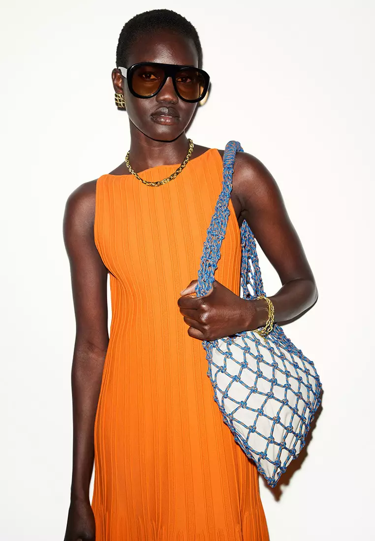 Fishnet Cord Tote Bag