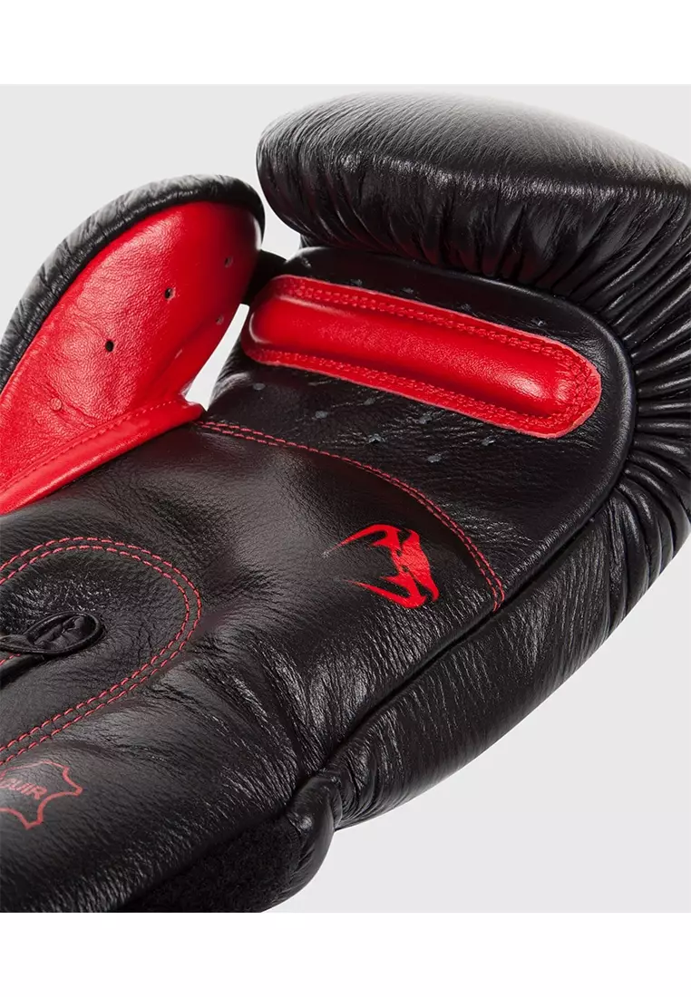 Venum Giant 3.0 Boxing Gloves - Nappa Leather Black Devil (Black/Red)