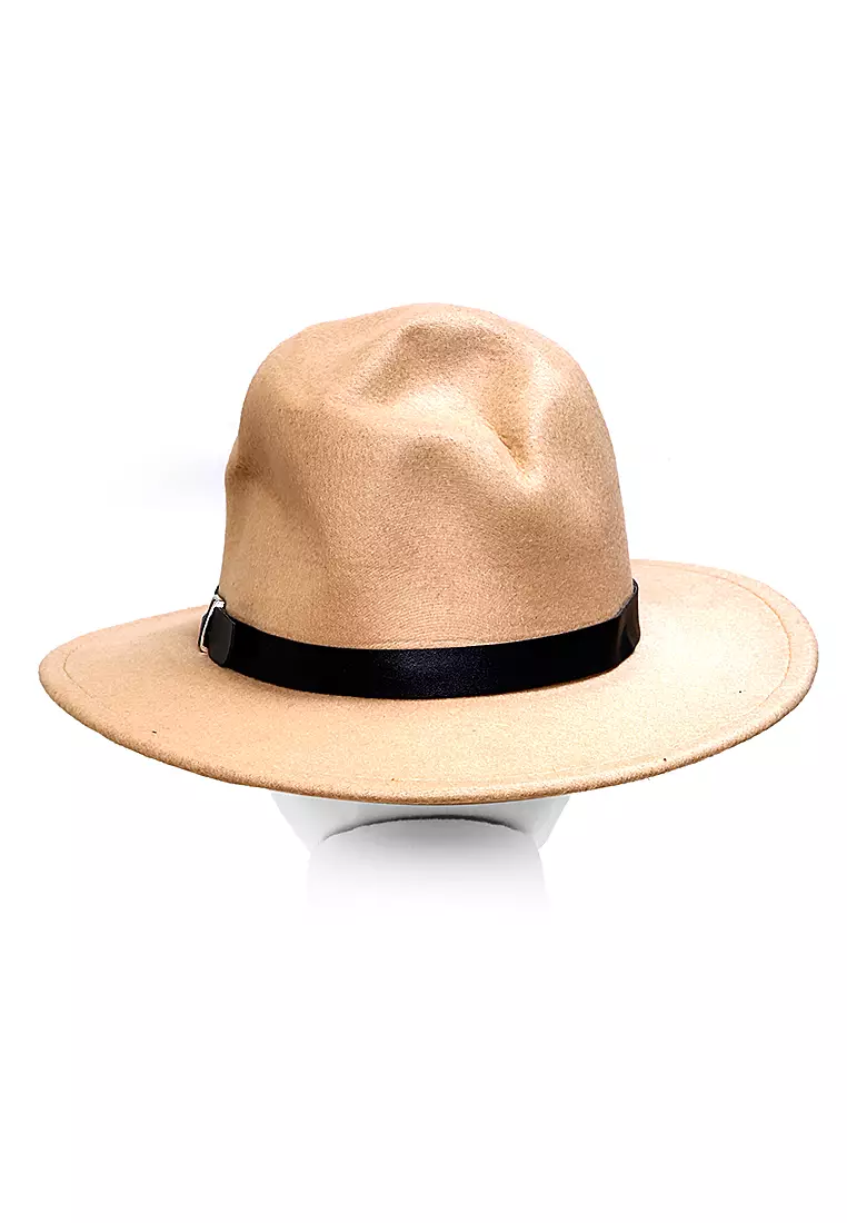 Ignacio Hat Topi Laken Jazz Vintage Fedora Pria Wanita Material Polypropylene ORIGINAL - Khaki
