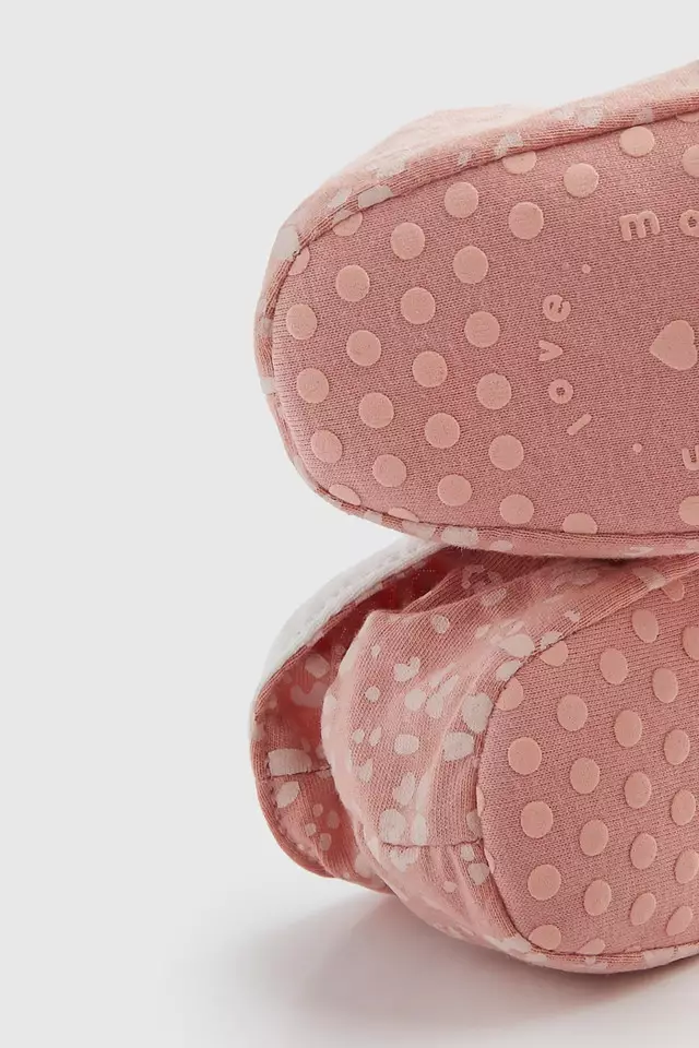 Mothercare Elephant Baby Booties 3 Pk - Sepatu Bayi Perempuan (Pink)