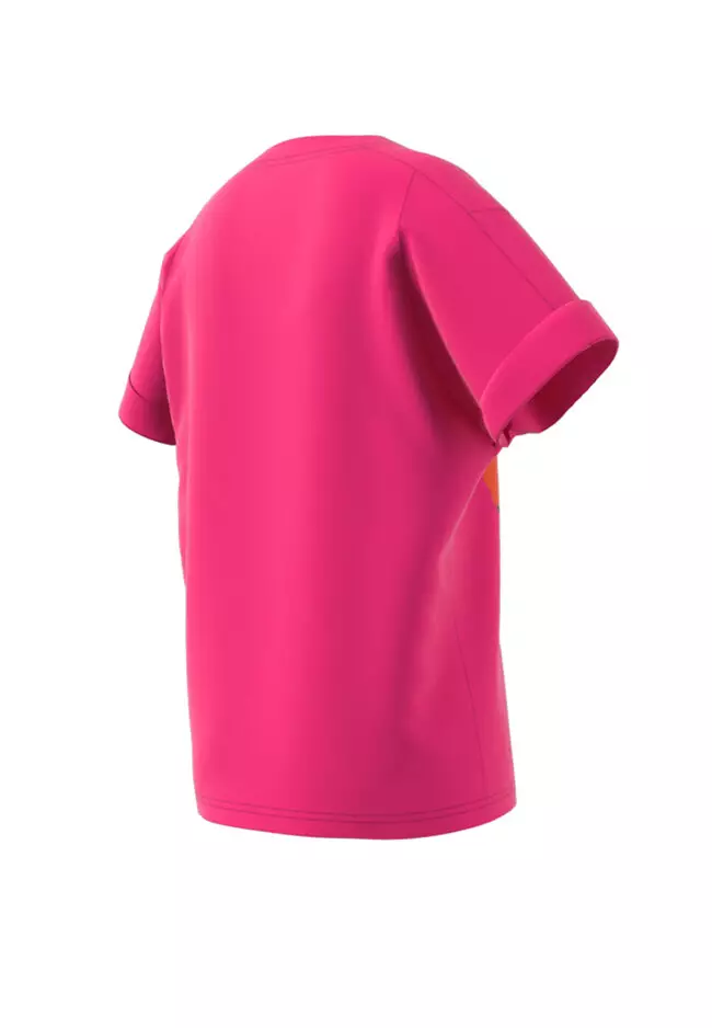 Marimekko Mika Piirainen Abstract Design Pink T-shirt. Size: XL 