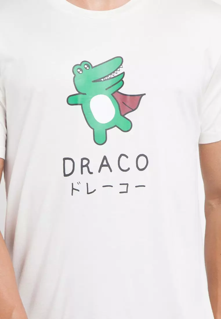 MTG58 draco superman kaos unisex putih