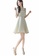 Crystal Korea Fashion Korean-made elegant pearl button A-line dress 25426AABD56492GS_1