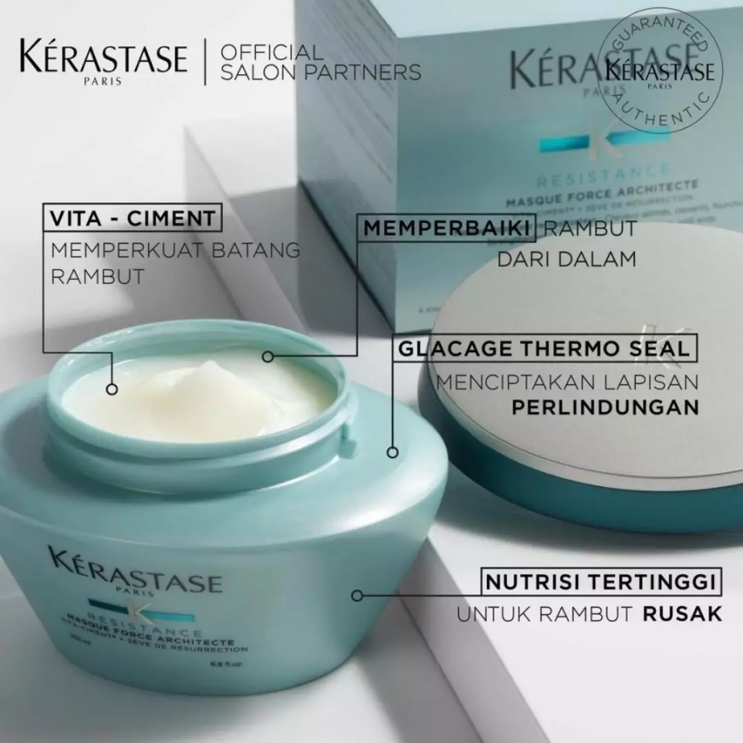 Kerastase Masque Force Architecte 200ml Masker Rambut Rapuh