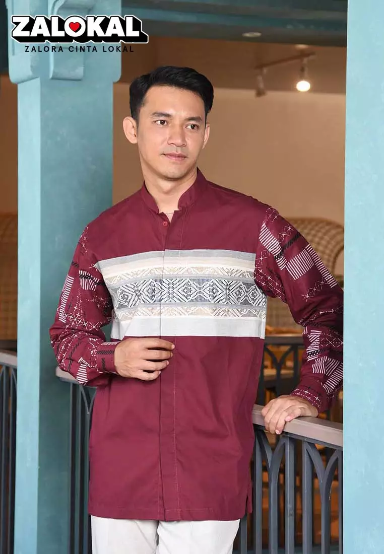 Jual Archipelago Texture Archipelago Texture Eshan Koko Lengan Panjang