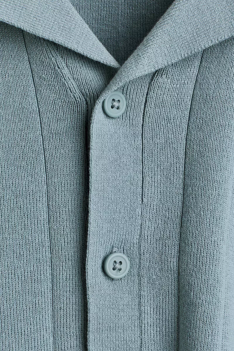Fine-knit cotton resort shirt
