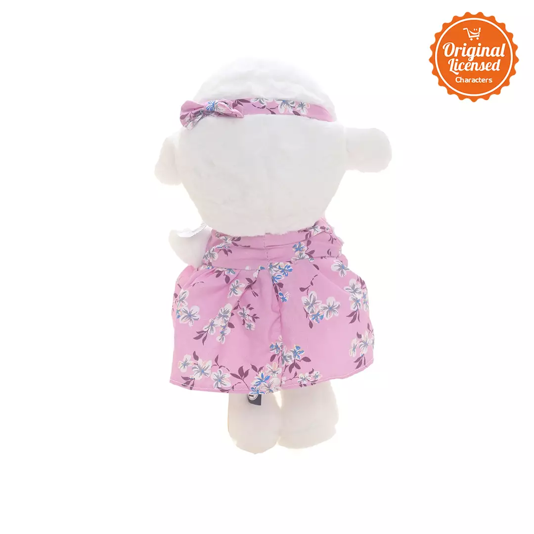 Boneka Floopy Domba With Dress Pink 35 cm
