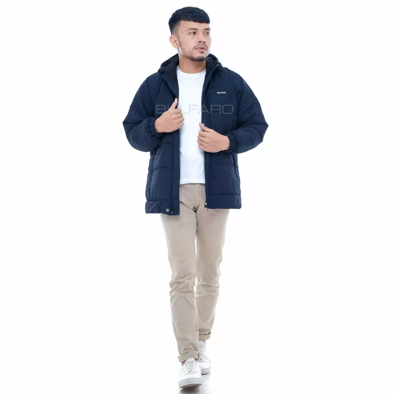Jaket Puffer Stormy Navy Blue