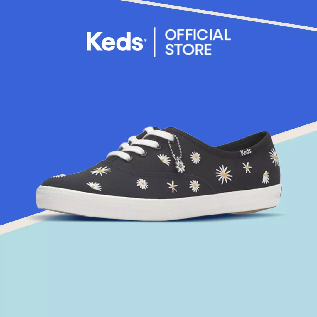 Jual Keds KEDS Women Champion Canvas Daisy Embroidery-WF68577