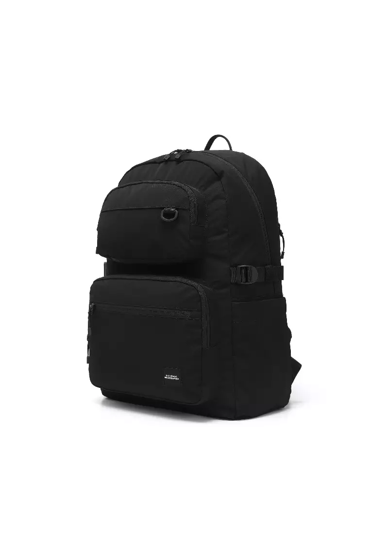★NATIONAL GEOGRAPHIC★DOUBLE POCKET BACKPACK Double Pocket Backpack - BLACK