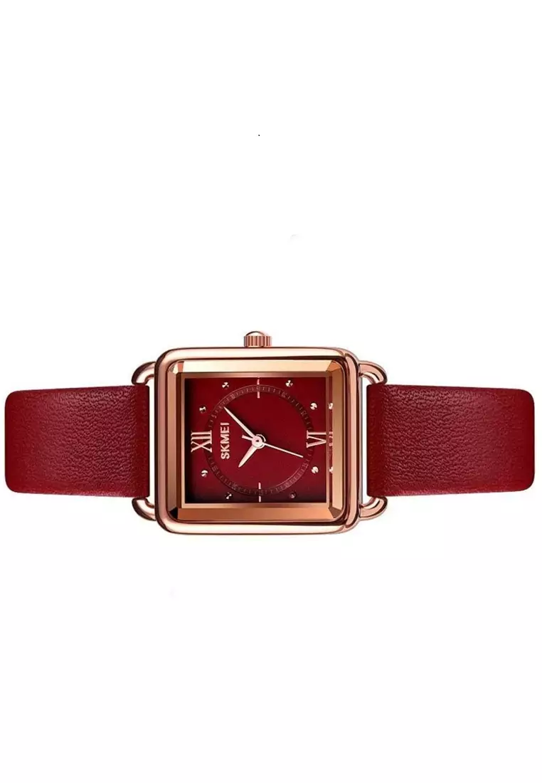 Jam Tangan Analog Wanita Waterproof Strap Tali Material Kulit Leather EN01 ORIGINAL