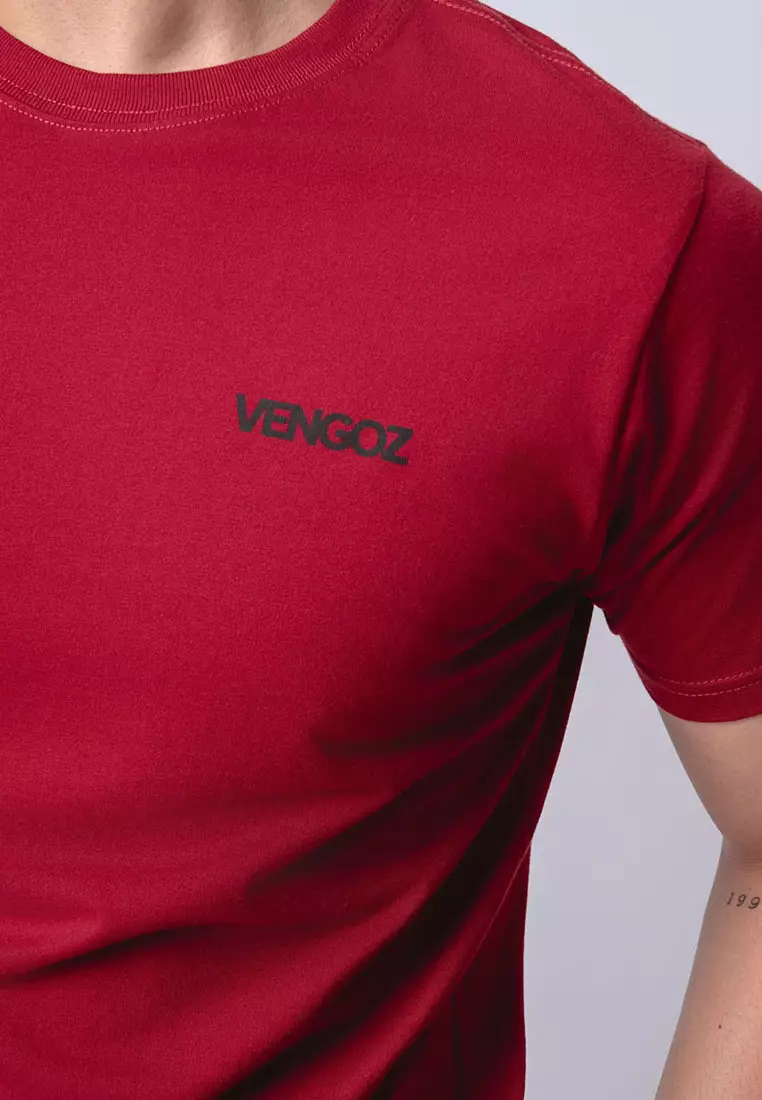 T-Shirt Minimal Logo Dark Red