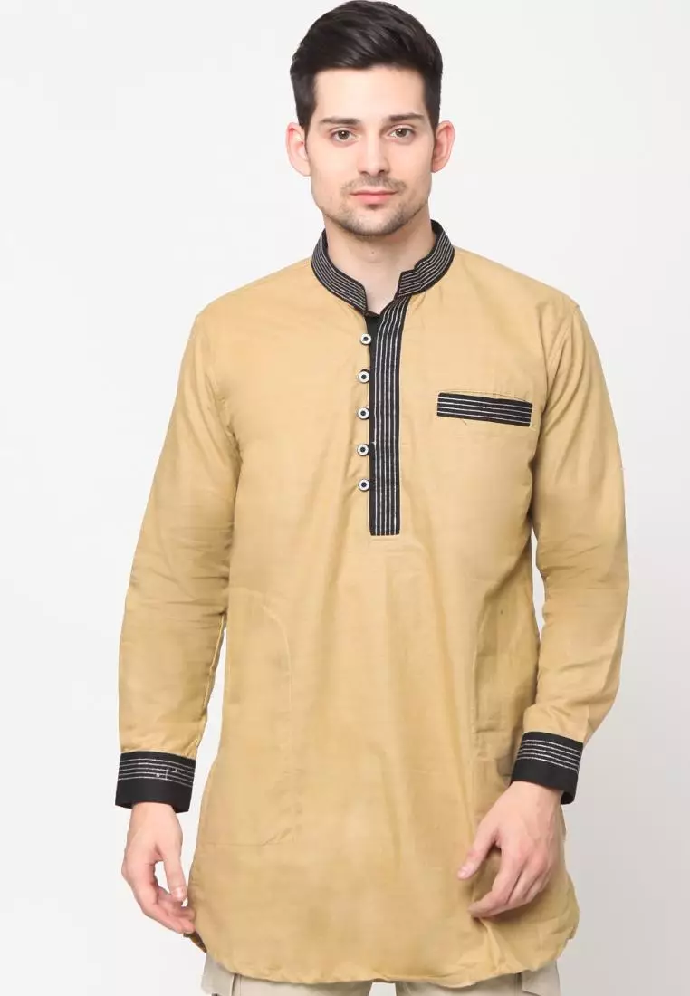 Zayidan Baju Gamis Muslim Jauhar - Cream