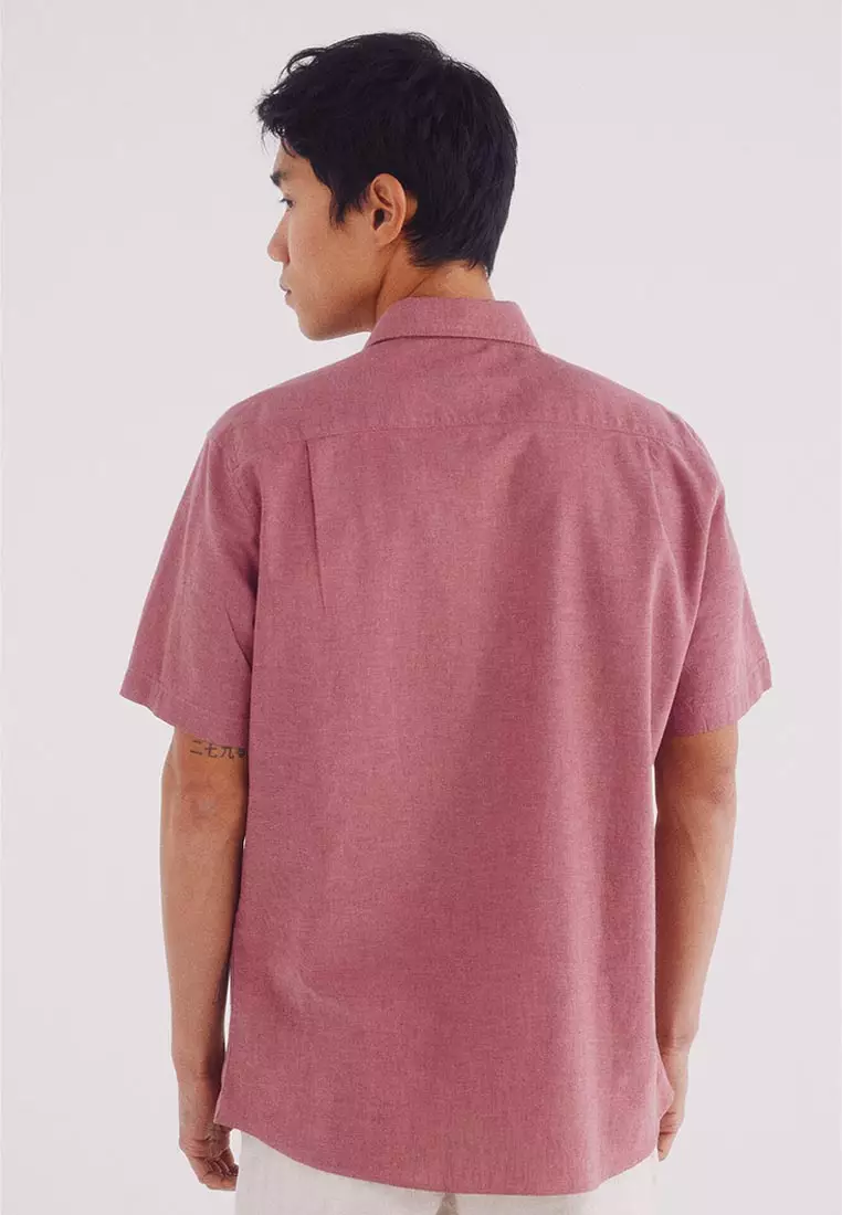 Short-Sleeved Linen Shirt