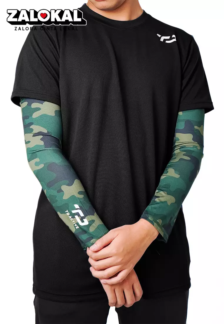 Td Active Manset Tangan Olahraga Sepeda Camo Loreng Hijau MS142