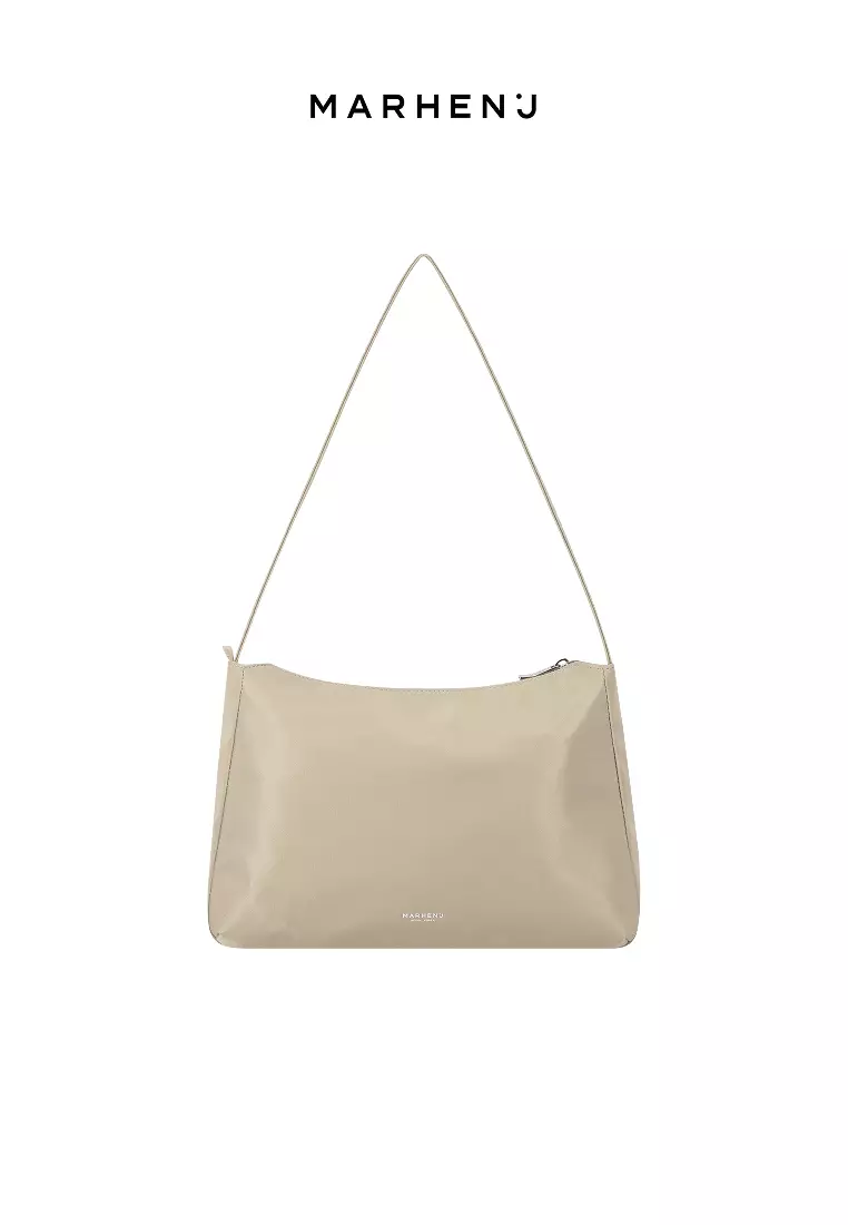 CIA L Nylon Crossbody Bag Beige